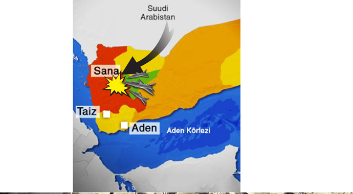 Yemen'de Şii Husileri kararlı fırtına vurdu!