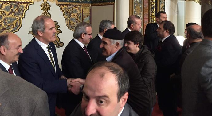 Ulu Cami'de Erdoğan izdihamı!