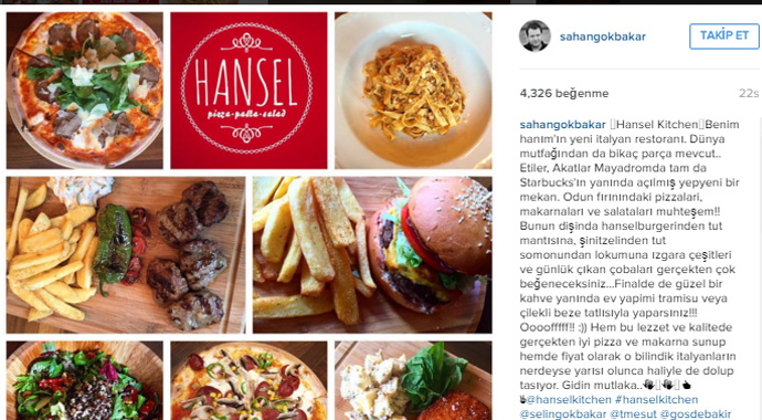 Şahan Gökbakar'dan eşine jest