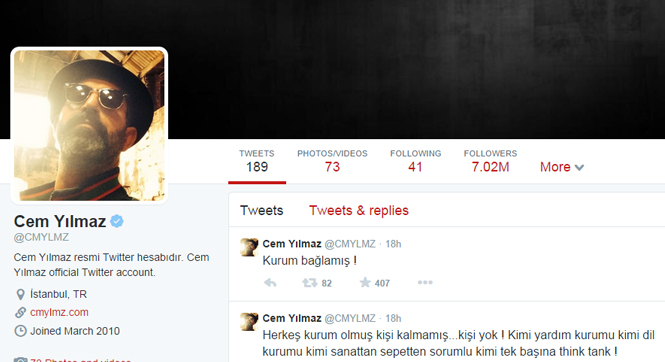 Cem Yılmaz Twitter'da 7 milyon oldu