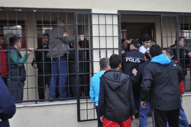 Amatör maçta kavga