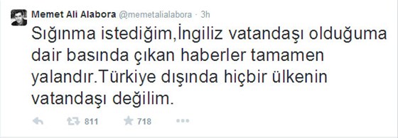 Mehmet Ali Alabora o iddiaları yalanladı