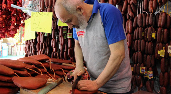 Pastırmanın dilimi 40 kuruş!