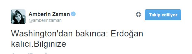 'Amerika'dan bakınca Erdoğan kalıcı'