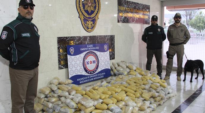 Kar kürüme aracında 600 kilo eroin ele geçirildi