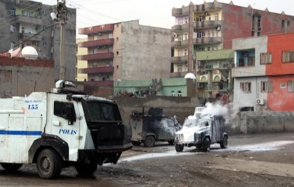 Silopi'de olaylı Kobani protestosu