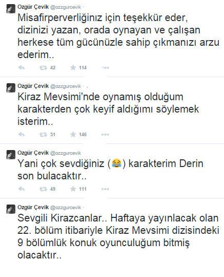 Kiraz Mevsimi'nde şaşırtan ayrılık