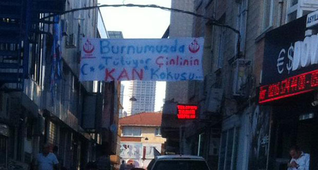 Bu pankartlara tepki yağdı