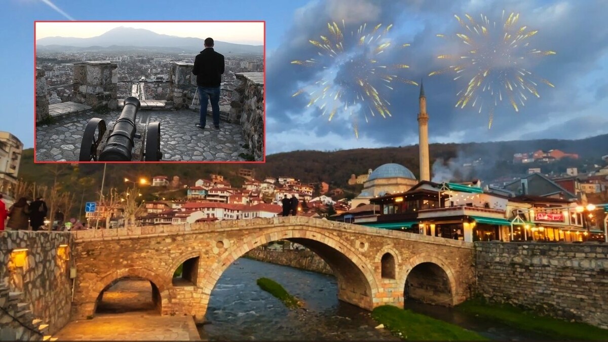 Kosova'da top atmak yasaklanınca geleneği havai fişekle yaşatıyor! - 