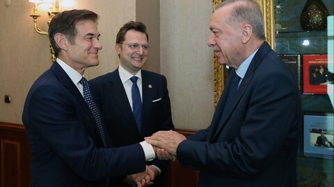  -Erdoğan, Prof. Dr. Mehmet Öz ile görüştü