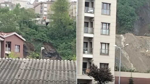 Gaziosmanpaşa'daki toprak kaymasının görüntüleri ortaya çıktı - Gündem