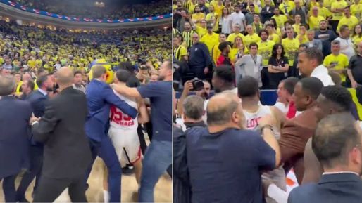 Nefes kesen maçta kavga! Fenerbahçe ve Monacolu basketbolcular birbirine girdi - Spor