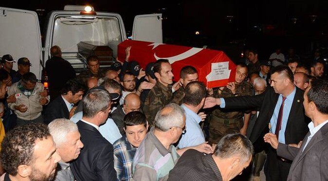 Şehidin cenazesi Aksaray&#039;a getirildi