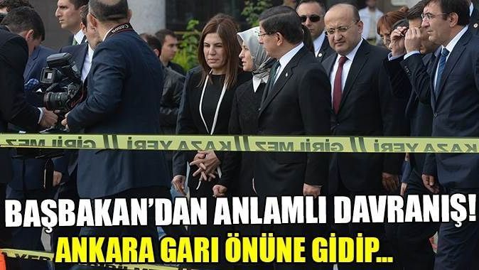 Başbakan Ankara katliamının yaşandığı yerde
