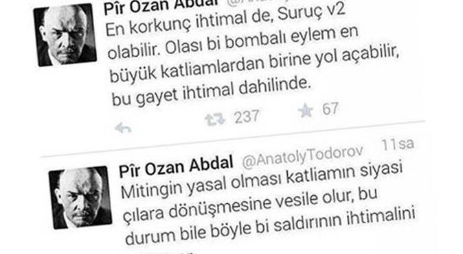 Ankara&#039;daki patlamayla ilgili tweet atan kişi yakalandı