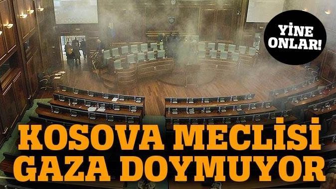 Kosova Meclisi&#039;nde yine gaz bombası atıldı
