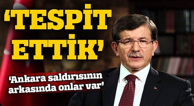 Davutoğlu: &#039;Ankara saldırısının arkasındaki temel aktör IŞİD&#039;
