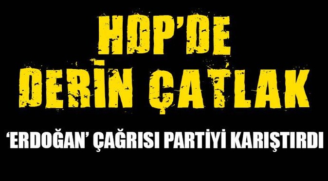 HDP&#039;de &#039;Erdoğan&#039; çatlağı!