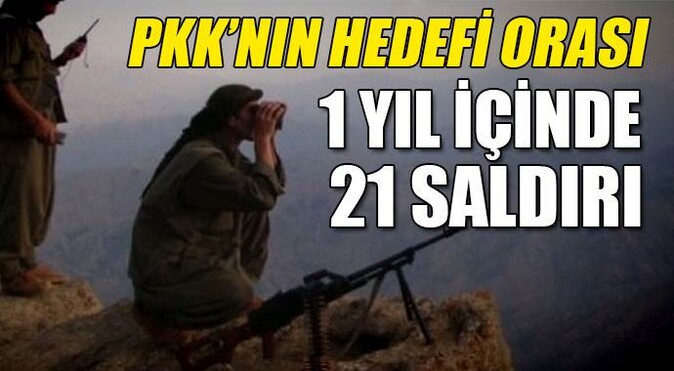 PKK&#039;nın hedefi orası! 1 yıl içinde 21 saldırı
