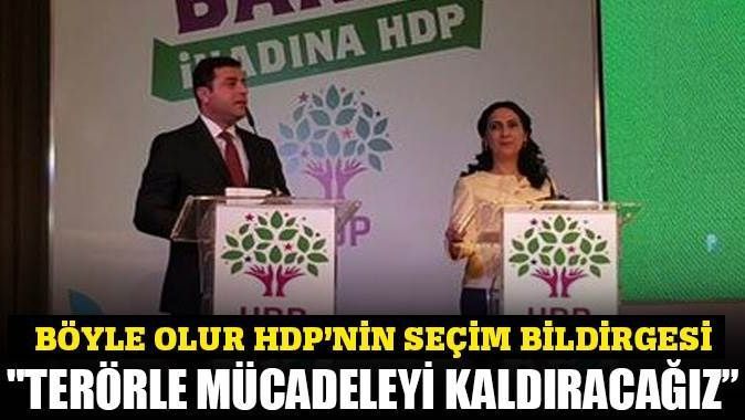 HDP seçim bildirgesini açıkladı
