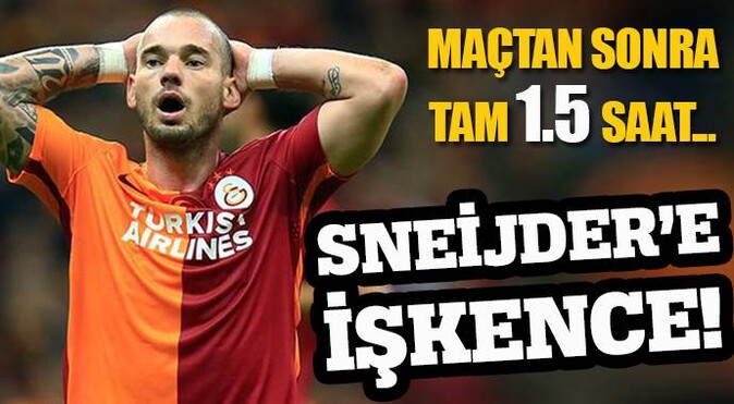Sneijder&#039;in işkencesi!