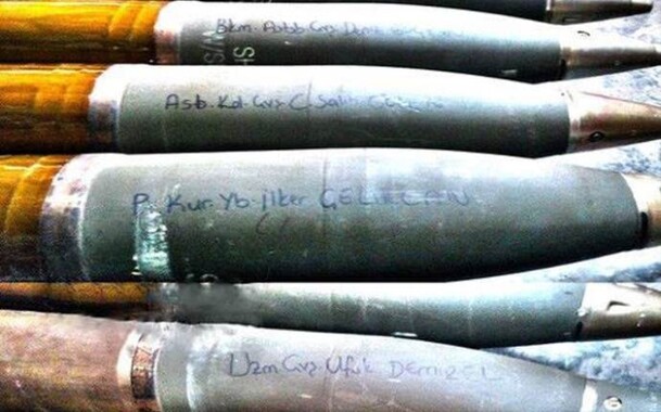 PKK&#039;lılara atılan mermilerin üzerinde şehit isimleri
