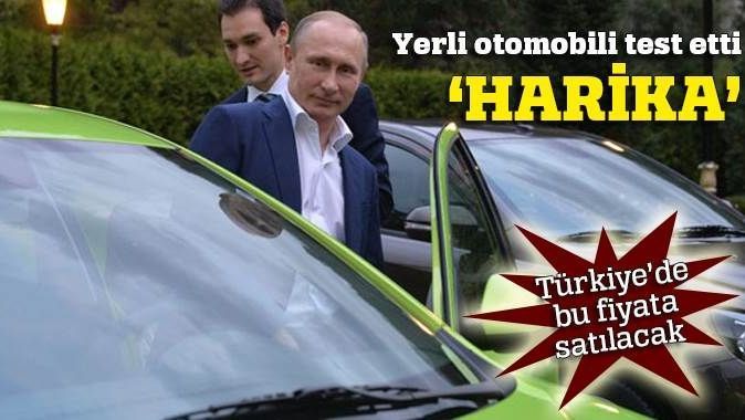 Putin yerli otomobili test etti: Harika
