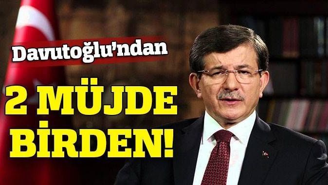 Başbakan Davutoğlu&#039;ndan engelli vatandaşlara iki müjde 