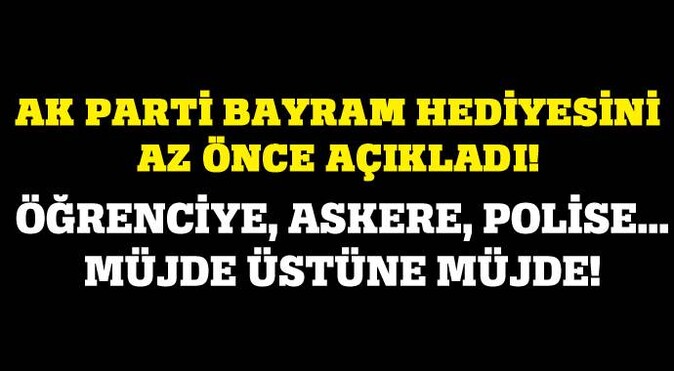 Davutoğlu&#039;ndan bayram hediyesi, 10 maddelik paketi açıkladı