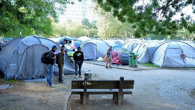 Brüksel&#039;deki sığınmacılar endişeli
