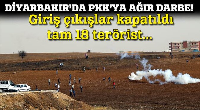 Silvan&#039;da PKK&#039;ya ağır darbe, 18 terörist öldürüldü