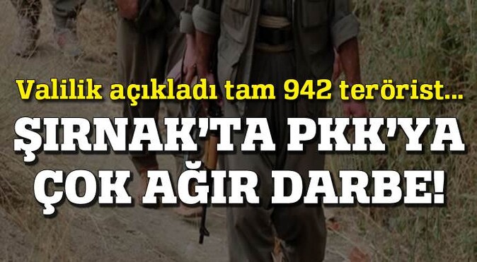 Şırnak&#039;ta PKK&#039;ya çok büyük darbe!