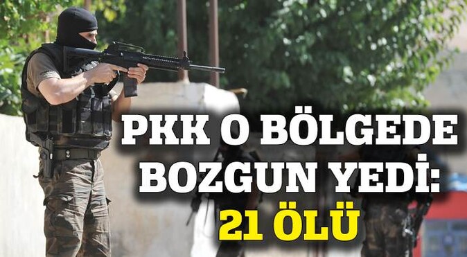 PKK, Silvan&#039;da bozgun yedi: 21 ölü