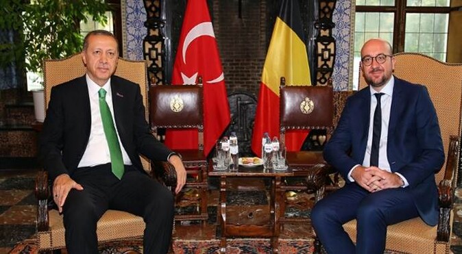 Cumhurbaşkanı Belçika Başbakanı ile görüştü