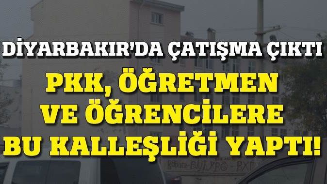 PKK, Diyarbakır&#039;da bu kalleşliği de yaptı! Öğrenciler mahsur