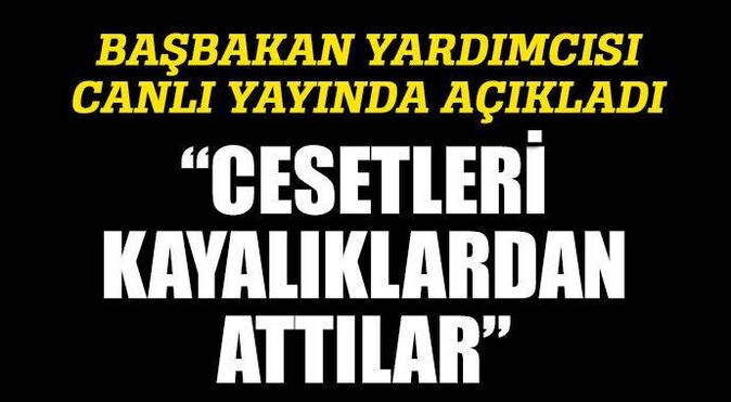 Akdoğan canlı yayında açıkladı!  PKK kayıpları belli olmasın diye...