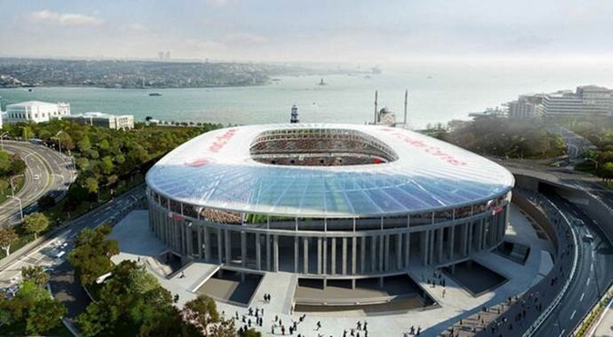 Vodafone Arena&#039;nın çatısı yükselmeye başladı