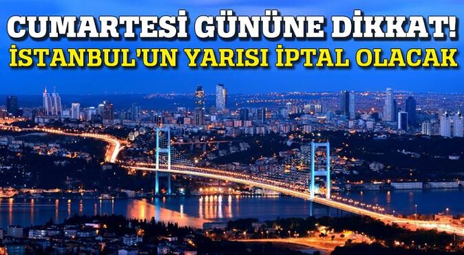İstanbul&#039;un yarısından fazlasına 10 Ekim&#039;de elektrik verilmeyecek!