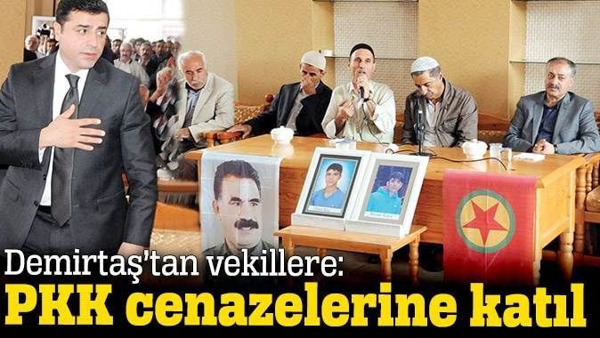 Demirtaş&#039;tan vekillerine emir: PKK cenazelerine katıl
