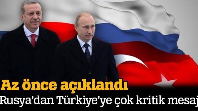 Rusya&#039;dan Türkiye&#039;ye barış mesajı