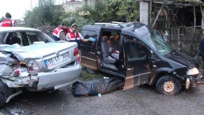 Samsun&#039;da feci kaza: 1 ölü, 3 yaralı