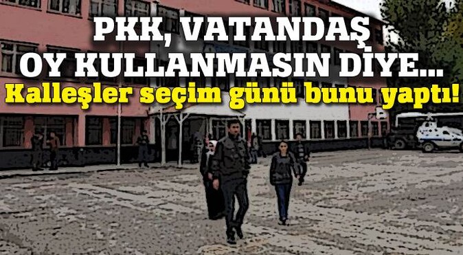 Yüksekova&#039;da seçmene PKK engeli!
