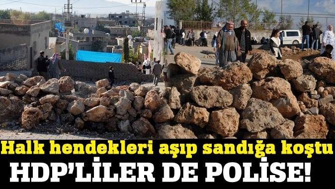 Güneydoğu&#039;da halk sandığa koştu, HDP&#039;liler polise!