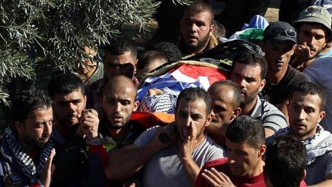İsrail polisinin öldürdüğü Şelalide&#039;nin cenazesi toprağa verildi
