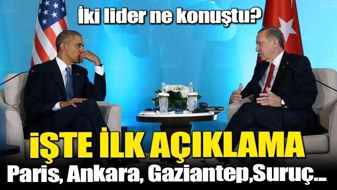 Erdoğan-Obama görüştü...