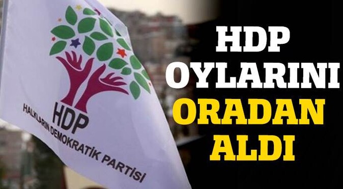 HDP&#039;ye barajı oradan gelen oylar geçirdi
