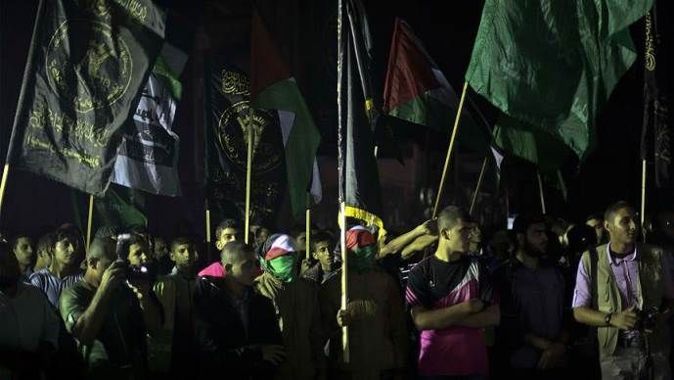 Gazze&#039;de Batı Şeria ve Kudüs&#039;e destek gösterisi
