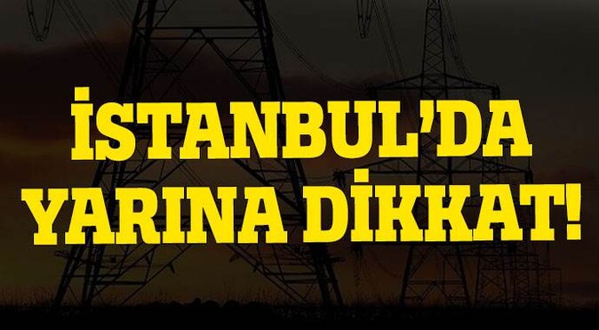 İstanbul&#039;da elektrik kesintisi
