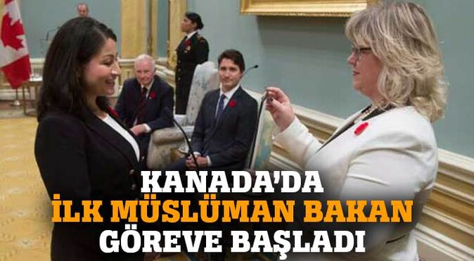 Kanada&#039;da ilk Müslüman bakan görevde
