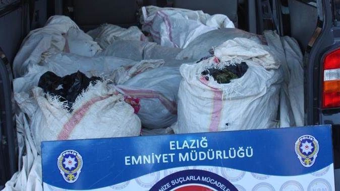 Elazığ&#039;da 117 kilo esrar yakalandı